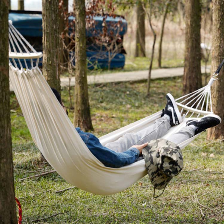 ハンモック 転倒防止仕様 1人用 アウトドア 収納袋付き キャンプ