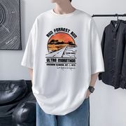 韓国のファッション メンズアパレル 男の子服 トップス 半袖 Tシャツ 夏服 ルーズカジュアル