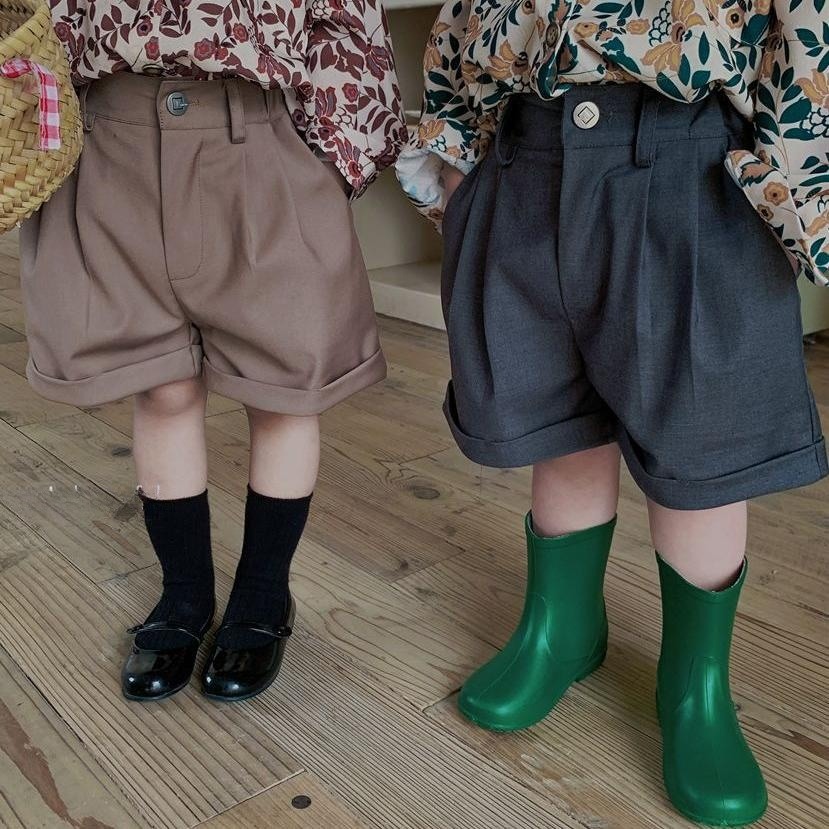 ★Boys&Girls★　子供ハーフパンツ　スーツパンツ　男女兼用　80~130cm 　韓国キッズファッション