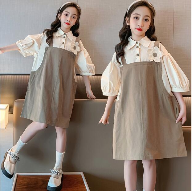 子供服　キッズ女の子　スカート　夏服　オーバーオール　シンプル