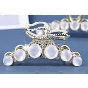 ヘアクリップ 韓国 SNS話題  プレゼント オフィス 結婚式 大人っぽい　バレッタ まとめ髪 髪飾り