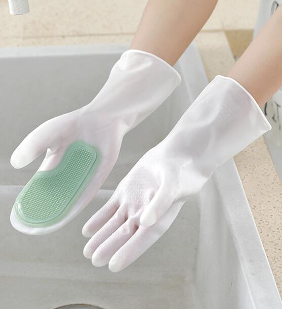 家庭用 プラスチック ゴム 洗濯 手袋 食器 洗い 家事 耐久性のある キッチン 薄い防水