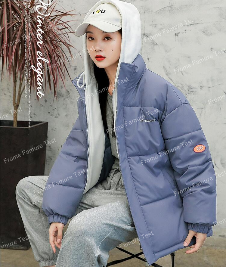 新しい韓国のファッション★女性の厚い綿のコート★ゆるい冬のコート★ショートコート裏毛付き★S-2XL