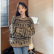 秋冬新作　トップス ニットセーター レディース  トップス  無地 通勤通学