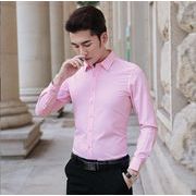 秋新しい　韓国風   メンズ長袖シャツ  ，メンズスリムシャツ   春秋気質シャツ  通勤★S-5X