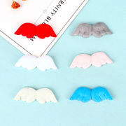 天使の羽 デコパーツ 生地 パッチ 刺繍アップリケDIY ヘアアクセサリー 貼り付けパーツ