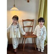 最新トレンド勢揃い 可愛い 上下セット 男女兼用 子供パジャマ 棉 ルームウェア ベビー服 子供服