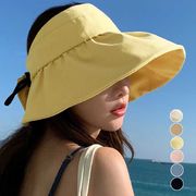 サンバイザー小顔UV対策帽子