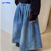【2023年秋新作】韓国風子供服　ボトムス　スカートパンツ　デニム　ジーンズ　80#-140#