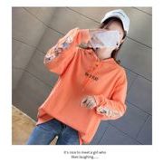 【予約221223】大きいサイズ秋冬 韓国 カレッジ風   フード付きパーカー Tシャツ LL-4L刺繍