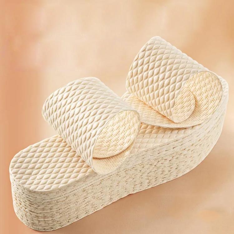 パンプス中敷きベージュストレッチソックス5足セット box408_lay27124