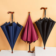 1 つの傘両用ビニール日傘ギフト傘取り外し可能なロングハンドル傘登山老人傘ステッキ傘印刷ロゴ1つの