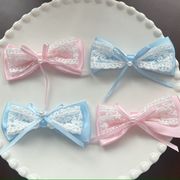 デコパーツ　リボン　刺繍アプリッケ　手芸DIY アクセサリー材料　貼り付けパーツ