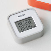 タニタ　デジタル温湿度計　グレー
