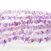 【高品質】【約40cm さざれ 連】 アメジスト（ラベンター）変形型　6*9ｍｍ 天然石 ビーズ 国内発送