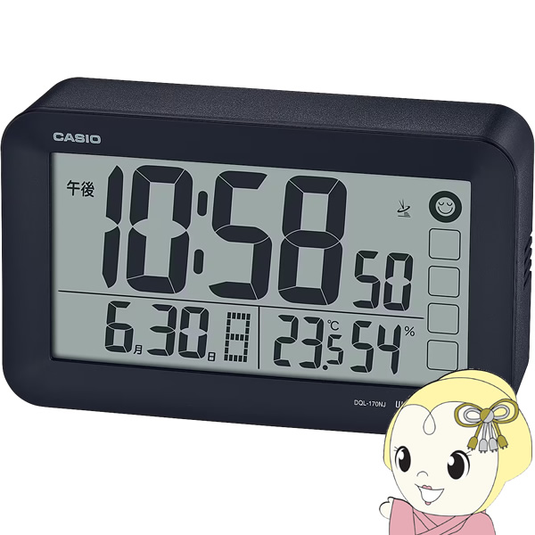置き時計 置時計 DQL-170NJ-1JF デジタル表示 目覚まし時計 シンプル ブラック カシオ CASIO