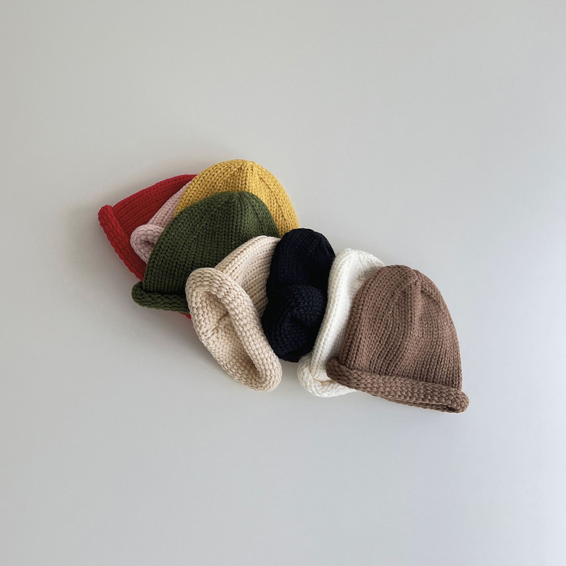 子供用帽子・ニット帽子・かわいい ・毛糸・暖かい帽・韓国風・8色