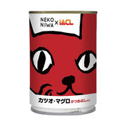 ［イトウ＆カンパニーリミテッド］NEKONIWA猫缶 カツオ・マグロ・かつおぶし入り 400g