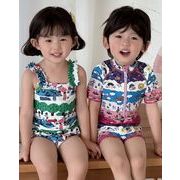 2025 夏新作  韓国風子供服  ベビー服  キッズ水着 連体水着  水泳  スイム  つなぎ