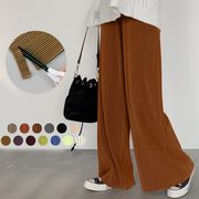 【2023秋新作】韓国風レディース服　秋　着痩せ　レディース　おしゃれ　ロングパンツ　パンツ