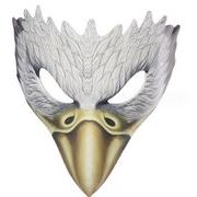 2023新入荷　ハロウィンマスク　PUレザー 白い鷹の仮面 ステージ 動物マスク仮面コスチューム 仮装