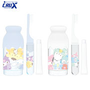 ■CRUX(クラックス)■■2023AW　新作■　サンリオキャラクターズ　ミルク瓶型歯磨きセット