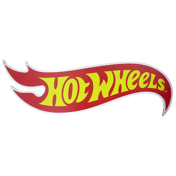 ダイカット メタルサイン Hot Wheels Flames Logo 【ホットウィール 