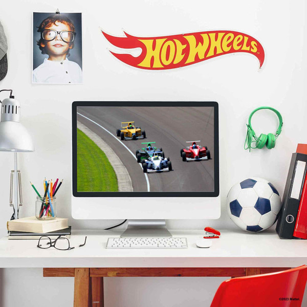 ダイカット メタルサイン Hot Wheels Flames Logo 【ホット