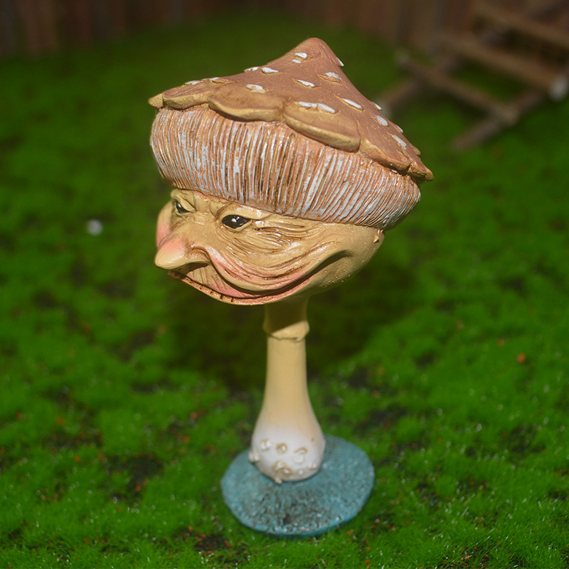経典 樹脂 クラフト ミニチュア きのこの飾り 魔女 工芸品 キノコ 工芸品
