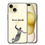 iPhone15 側面ソフト 背面ハード ハイブリッド クリア ケース バスケットボール スラムダンク