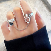 激安    レディース指輪   アクセサリー    二重指環結合  リング    指輪     復古ファッション