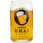 缶型グラス SUPER UMAI