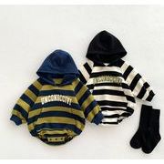 赤ちゃん    韓国風子供服     連体服    ins     ストライプ    ロンパース