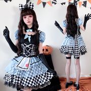 メイド服　Lolita系  ワンピース  ロリータ セット ハロウィン衣装 仮装 コスチューム