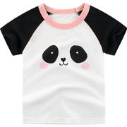子供服2022年夏の子供用半袖Tシャツガールズトップストップスボトミングシャツ韓国子供服