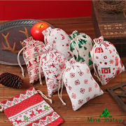Christmas限定 クリスマスツリー 巾着袋  クリスマス袋 ラッピング袋 クリスマス用品 お菓子入れ