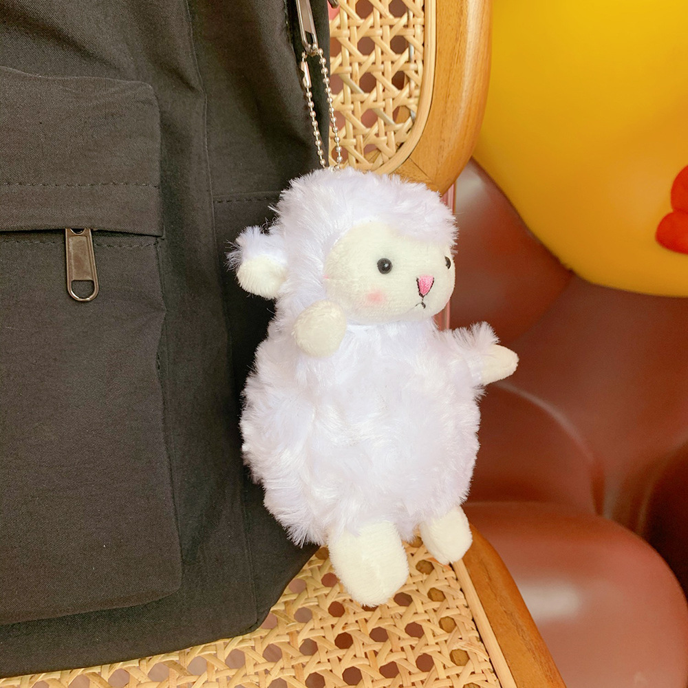 ぬいぐるみ キーホルダー 白い羊 キーチェーン 韓国ファッション