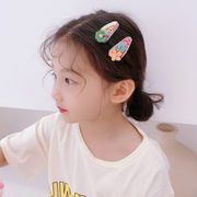 5パック韓国キッズヘアクリップ 女の子の王女のヘアクリップカード 前髪クリップサイドヘアクリップ