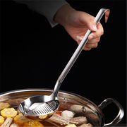 304ステンレス鋼の兼用スープスプーンザル2インワン鍋スプーンは分解して洗うことができます