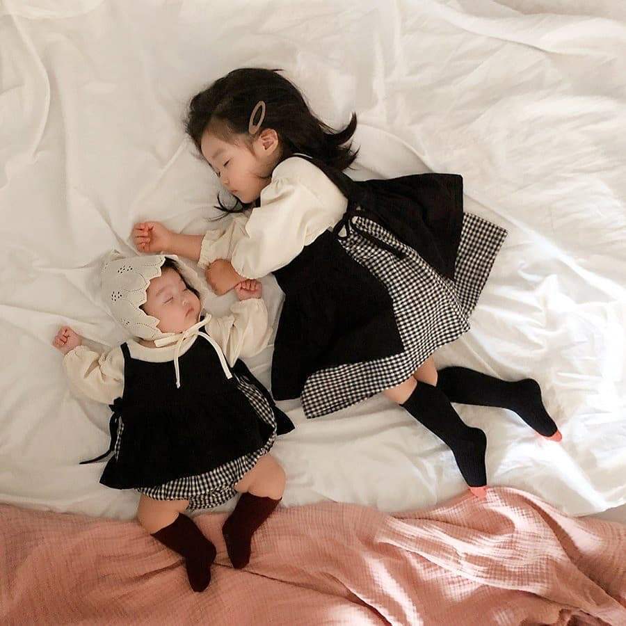 【2022春新作】韓国風子供服 ベビー服 　春秋　　女の子　可愛い　長袖　ロンパース＆スカート