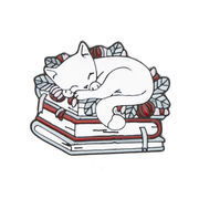 可愛い猫 眠っている猫 メタルブローチ 女性ブローチ 帽子 リュックストラップ装飾 猫ブローチ