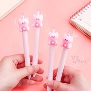 ★文具★　可愛い猫鉛筆　2本セット　桜ピンク　ノックタイプ