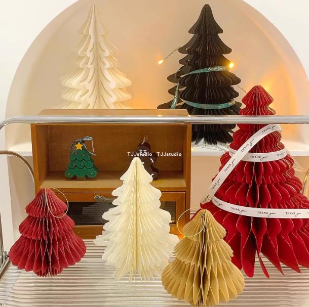 INS  クリスマスツリー  折り紙   装飾品  クリスマス  プレゼント ストラップ  贈り物作り  場面の配置
