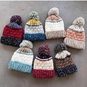 冬 レディース 帽子 アクセサリー 暖かい ニット帽子 カラフル