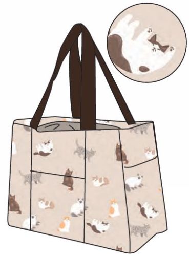 Shopping basket Bag(簡易保冷機能付き)ネコ DJHR-003