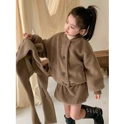 ★Girls★　子供セットアップ　90~150cm　ジャケット＋スカート　韓国キッズファッション