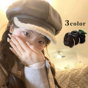 帽子　キャスケット　レディース　韓国ファッション　デザイン　秋冬　3colors