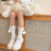 ★Kids Socks★　子供靴下　可愛いボール付きックス　キッズソックス　韓国キッズファッション