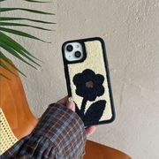 携帯ケース スマホケース スマホカバー iPhoneケース 刺繍 お花 かわいい トレンド 人気