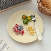 INS 超人気  かわいい  給食盤  お皿  セラミックス 皿 果物  デザート皿  撮影用具  写真撮影用